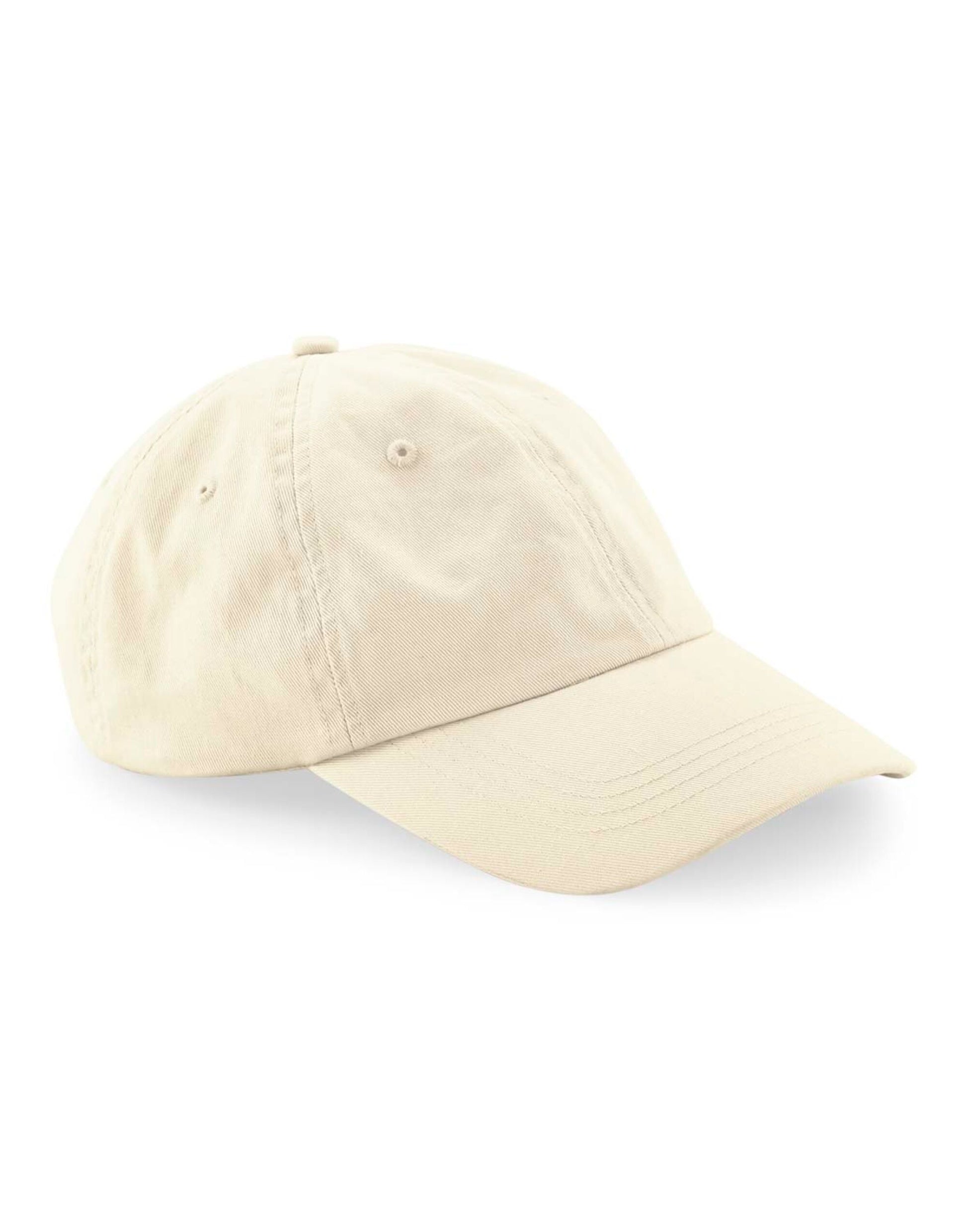 Organic Cotton 6 Panel Dad Cap - Natural