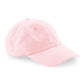 Organic Cotton 6 Panel Dad Cap - Powder Pink