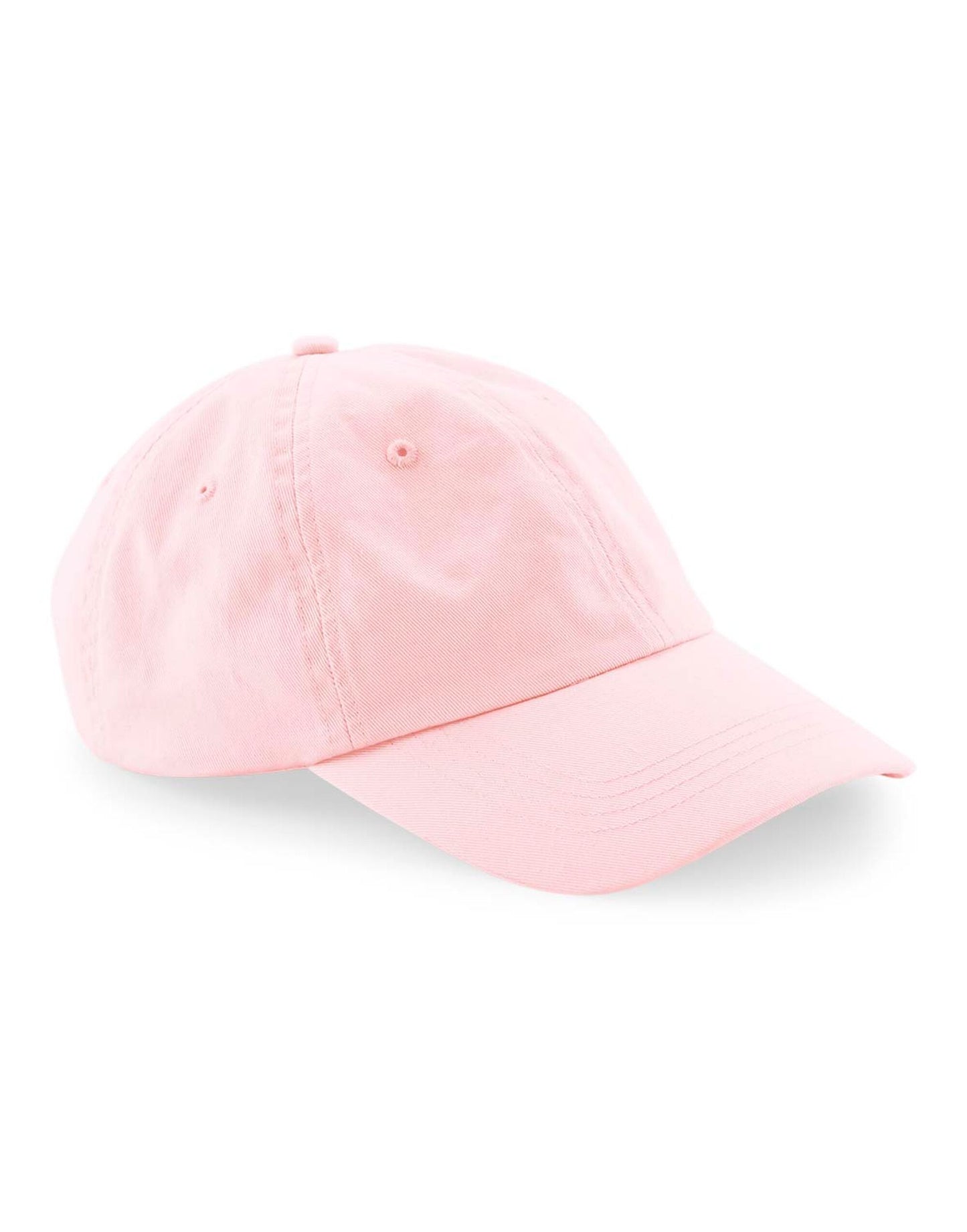 Organic Cotton 6 Panel Dad Cap - Powder Pink