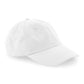Organic Cotton 6 Panel Dad Cap - White