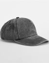 Relaxed 5 Panel Vintage Cap - Vintage Black