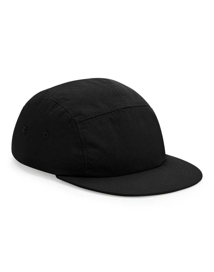 Outdoor 5 Panel Camper Cap - Black