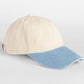 Contrast Peak Low Profile Vintage Cap - Natural/Vintage Light Blue