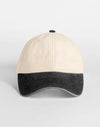 Contrast Peak Low Profile Vintage Cap - Natural/Vintage Black