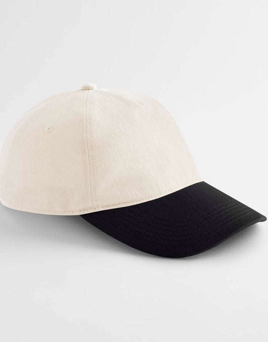 Contrast Peak Leisure Cap - Natural/Black