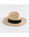 Straw Fedora - Natural/Black