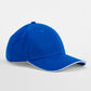 EarthAware® Classic Organic Cotton 6 Panel Cap - Bright Royal/White