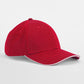 EarthAware® Classic Organic Cotton 6 Panel Cap - Classic Red/White