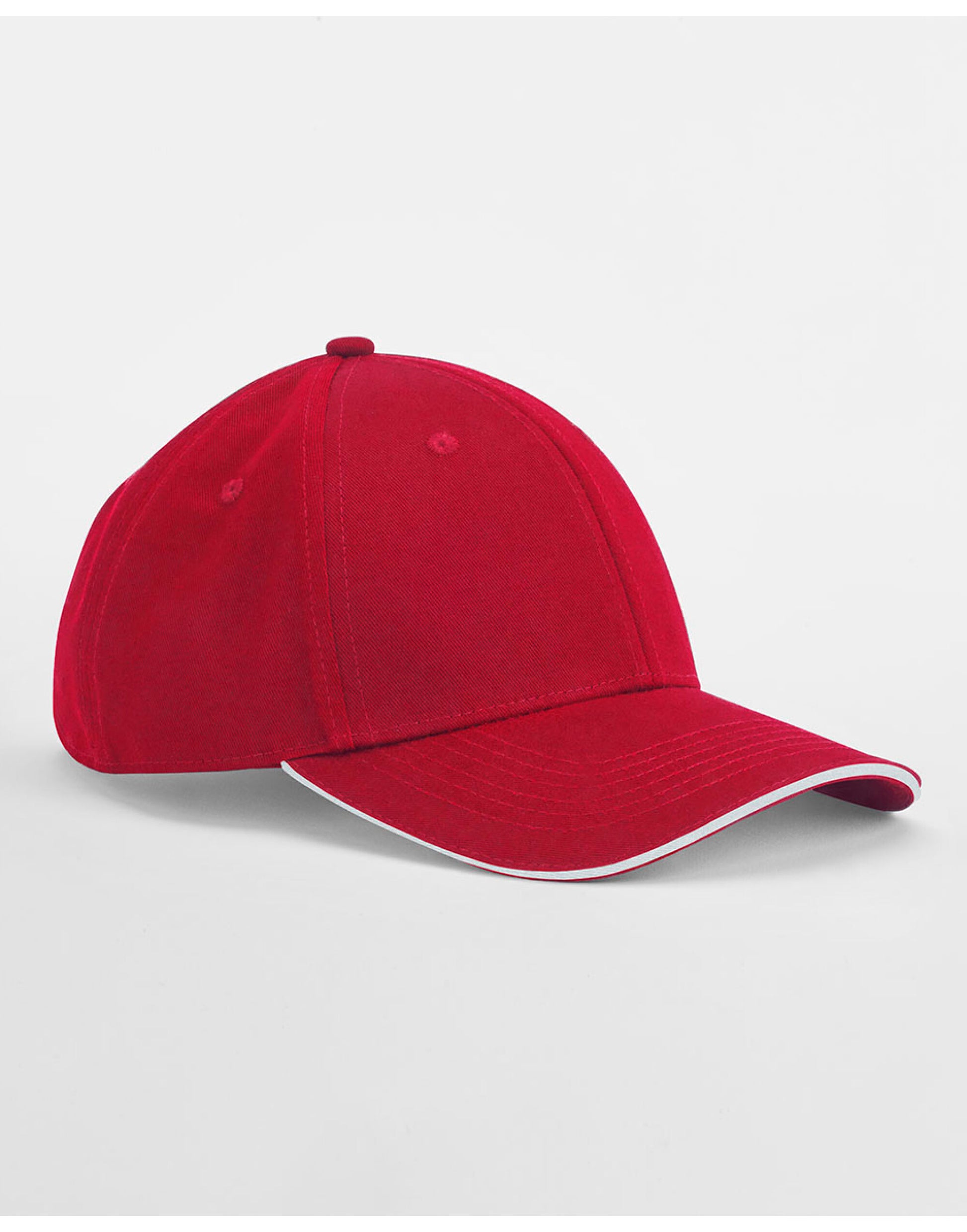 EarthAware® Classic Organic Cotton 6 Panel Cap - Classic Red/White