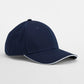 EarthAware® Classic Organic Cotton 6 Panel Cap - French Navy/White