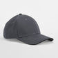 EarthAware® Classic Organic Cotton 6 Panel Cap - Graphite Grey/Black
