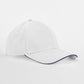 EarthAware® Classic Organic Cotton 6 Panel Cap - White/French Navy