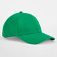 EarthAware® Junior Classic Organic Cotton 6 Panel Cap - Kelly Green