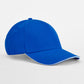 EarthAware® Classic Organic Cotton 5 Panel Cap - Bright Royal/White