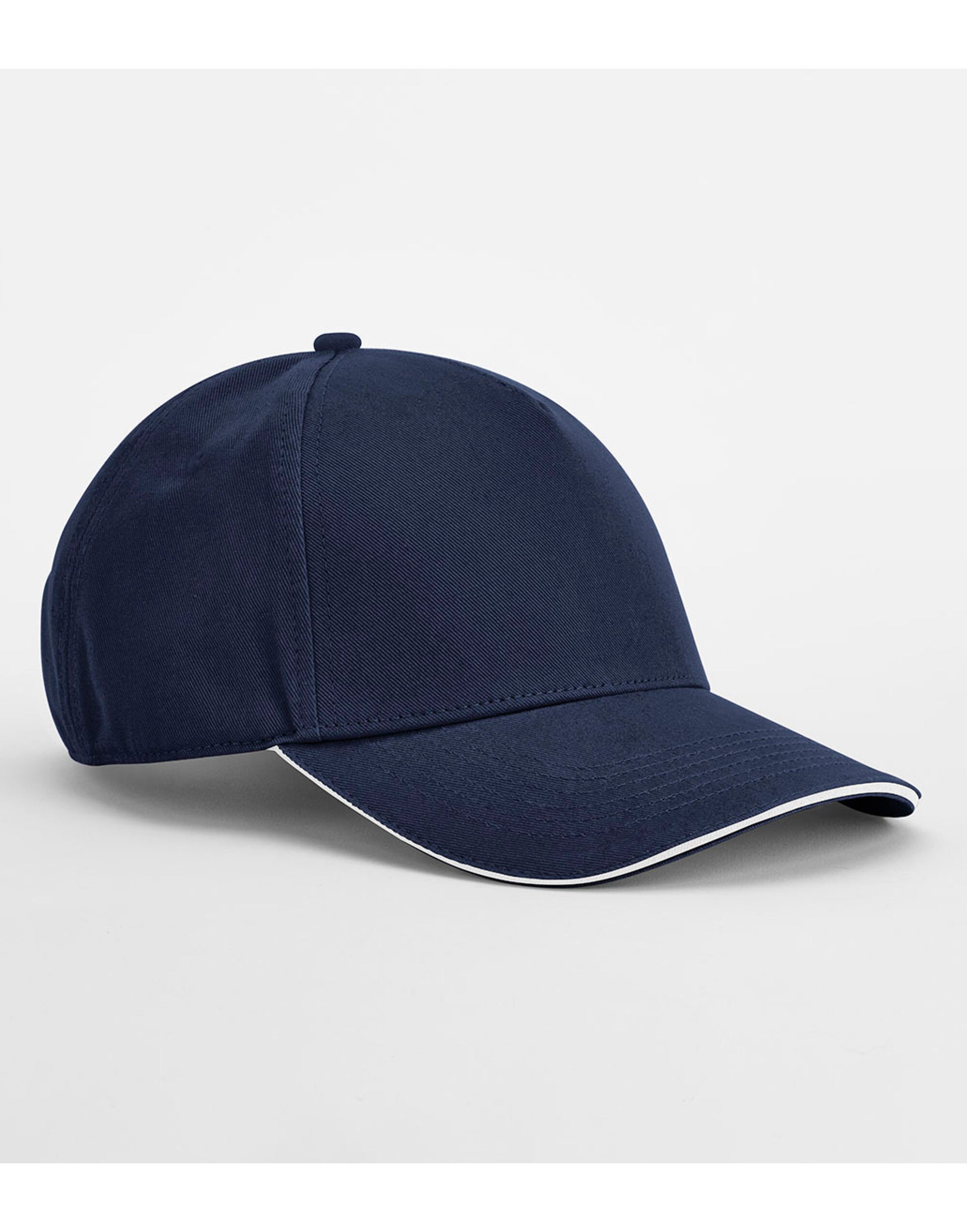 EarthAware® Classic Organic Cotton 5 Panel Cap - French Navy/White