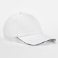EarthAware® Classic Organic Cotton 5 Panel Cap - White/French Navy