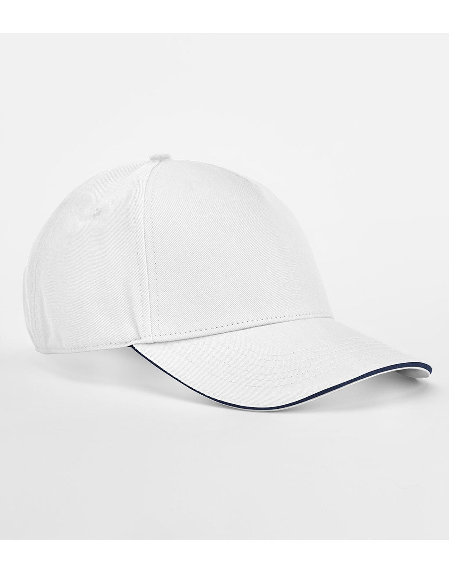EarthAware® Classic Organic Cotton 5 Panel Cap - White/French Navy