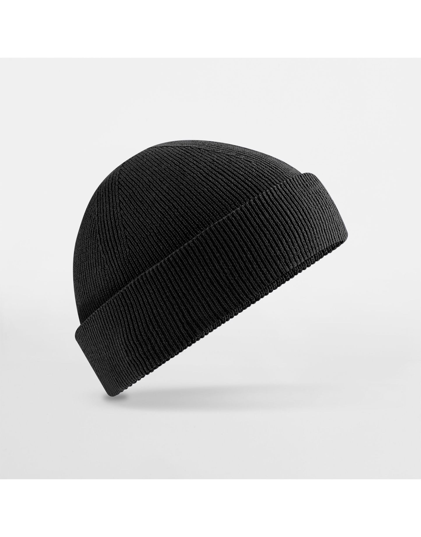 Organic Cotton Fisherman Beanie - Black