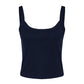 Women's Micro Rib Strap Tank - Solid Navy Blend