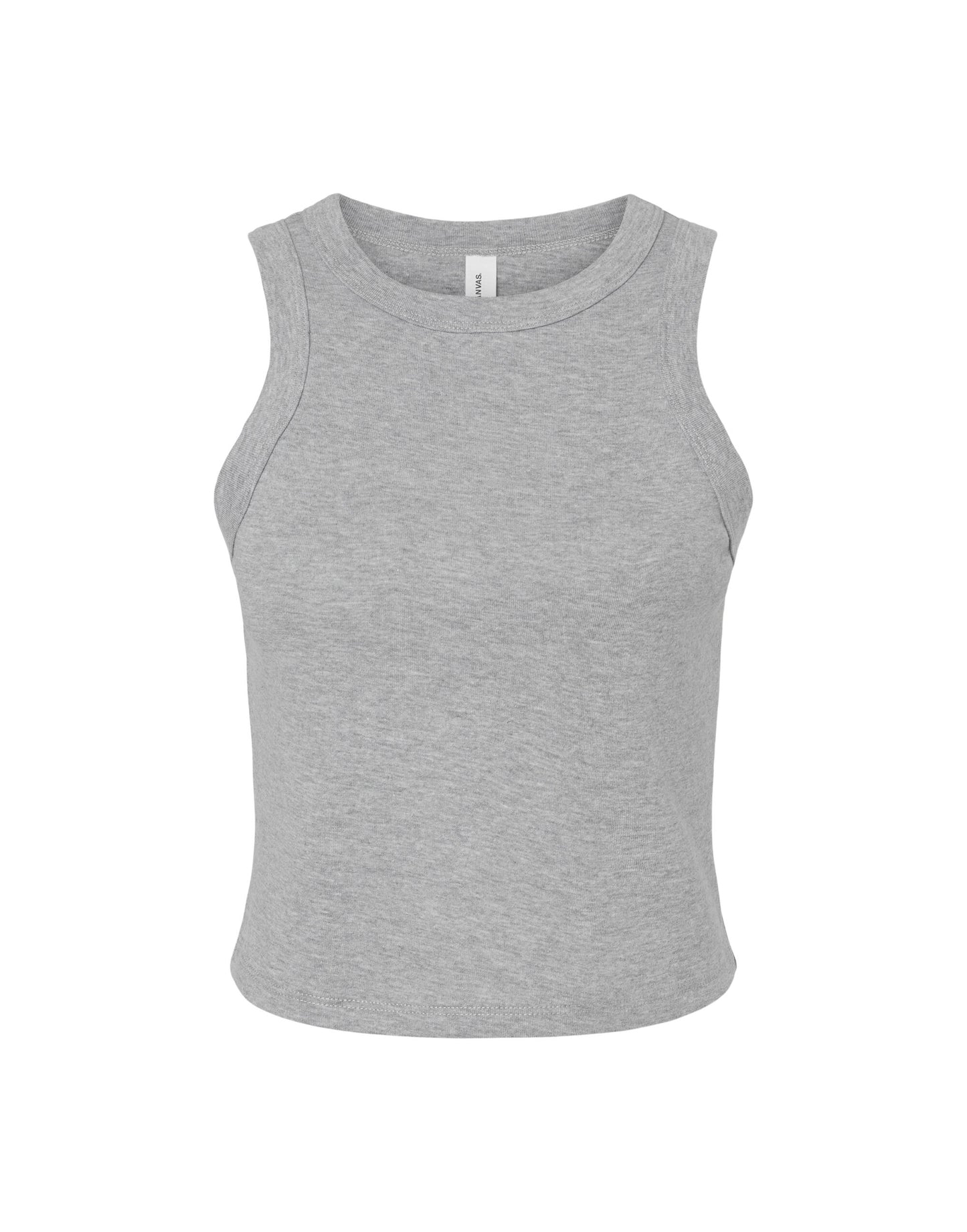 Women's Micro Rib Racer Tank - Athletic Heather