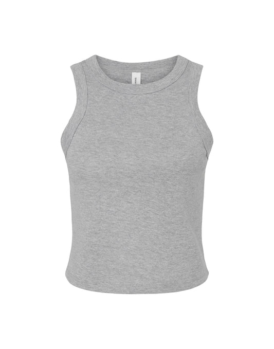 Women's Micro Rib Racer Tank - Athletic Heather