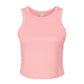 Women's Micro Rib Racer Tank - Solid Pink Blend