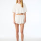 Women's Heavyweight Washed Cropped Tee - Vintage White