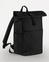 Premium Recycled Roll Top Backpack - Black