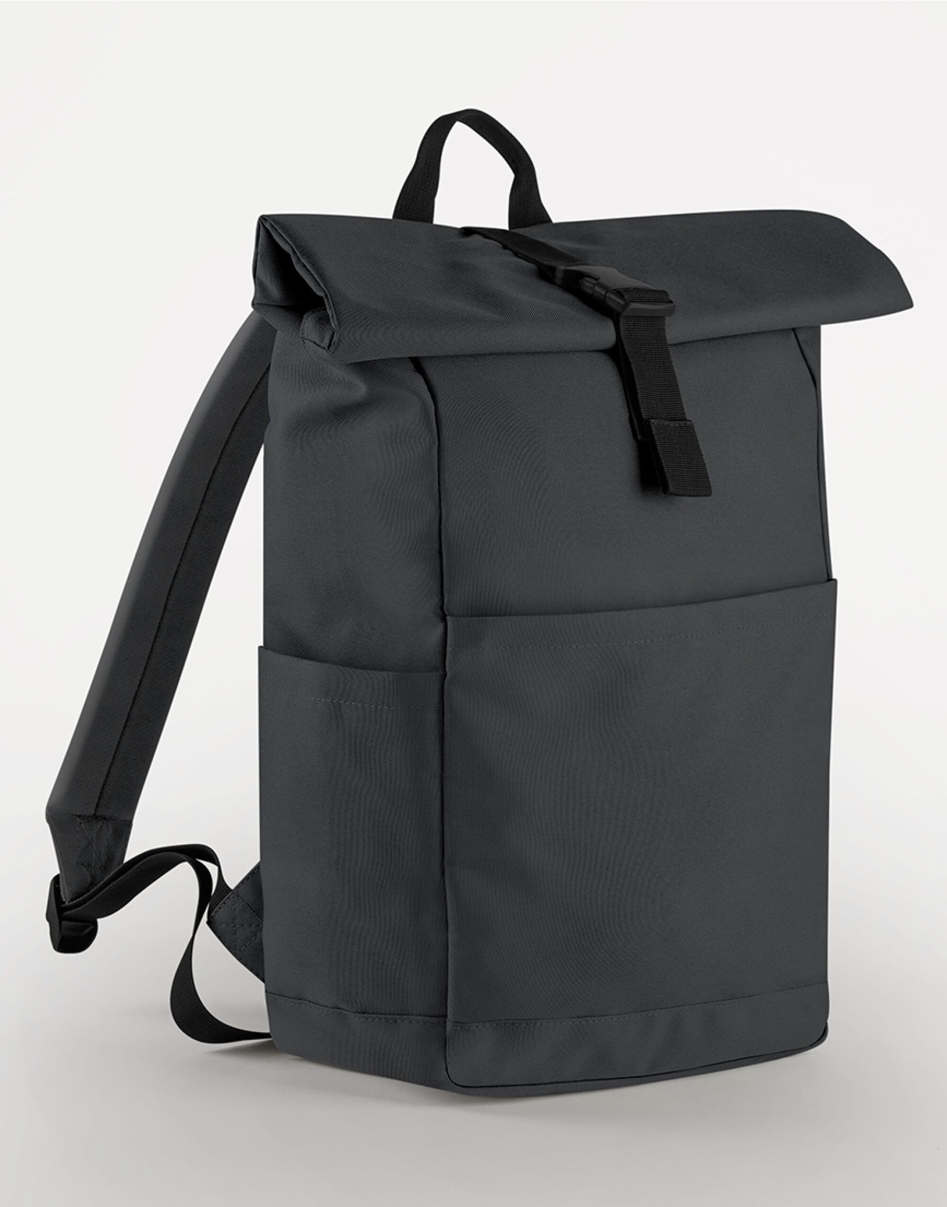 Premium Recycled Roll Top Backpack - Graphite Grey