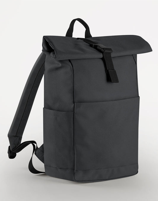 Premium Recycled Roll Top Backpack - Graphite Grey