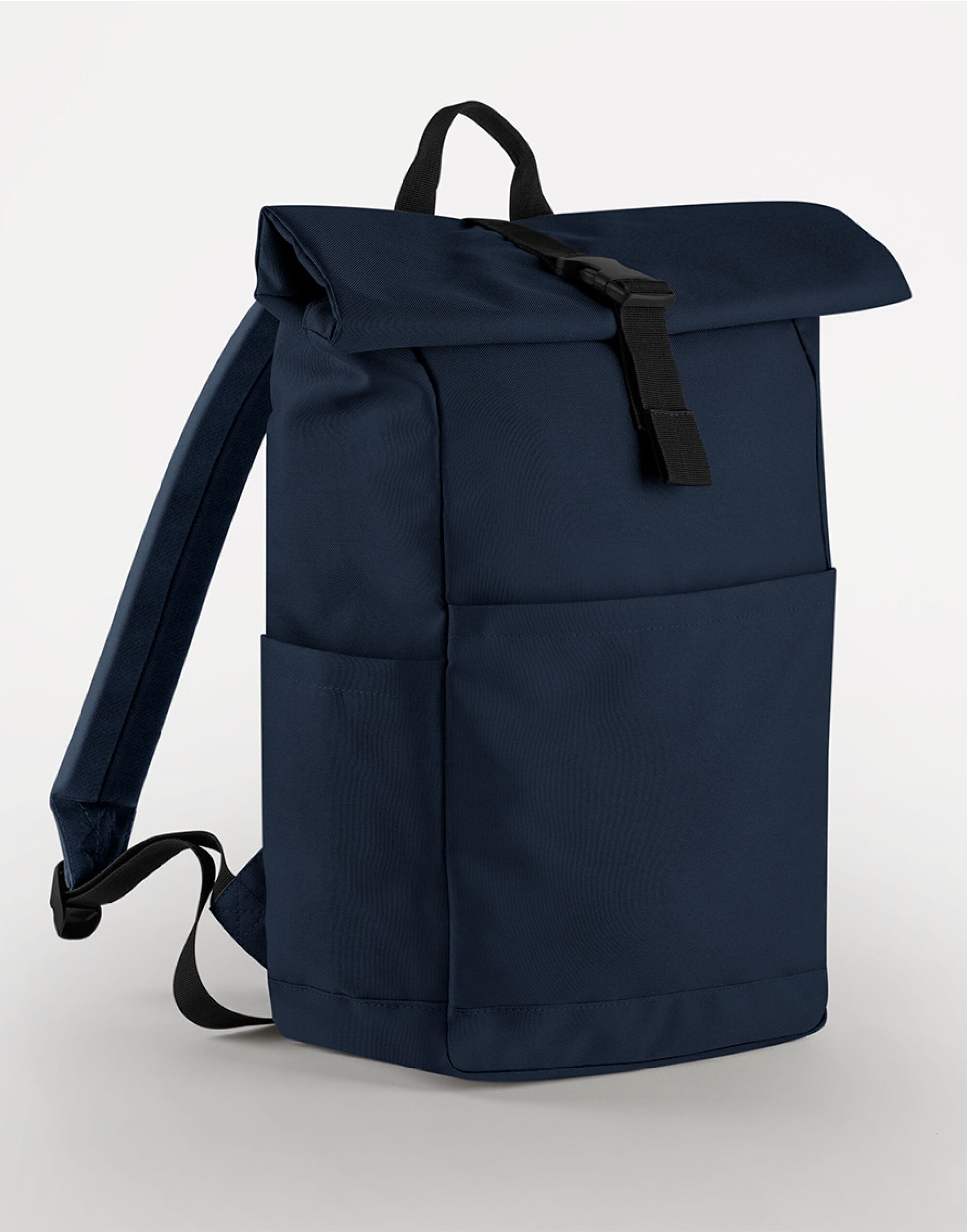 Premium Recycled Roll Top Backpack - Navy