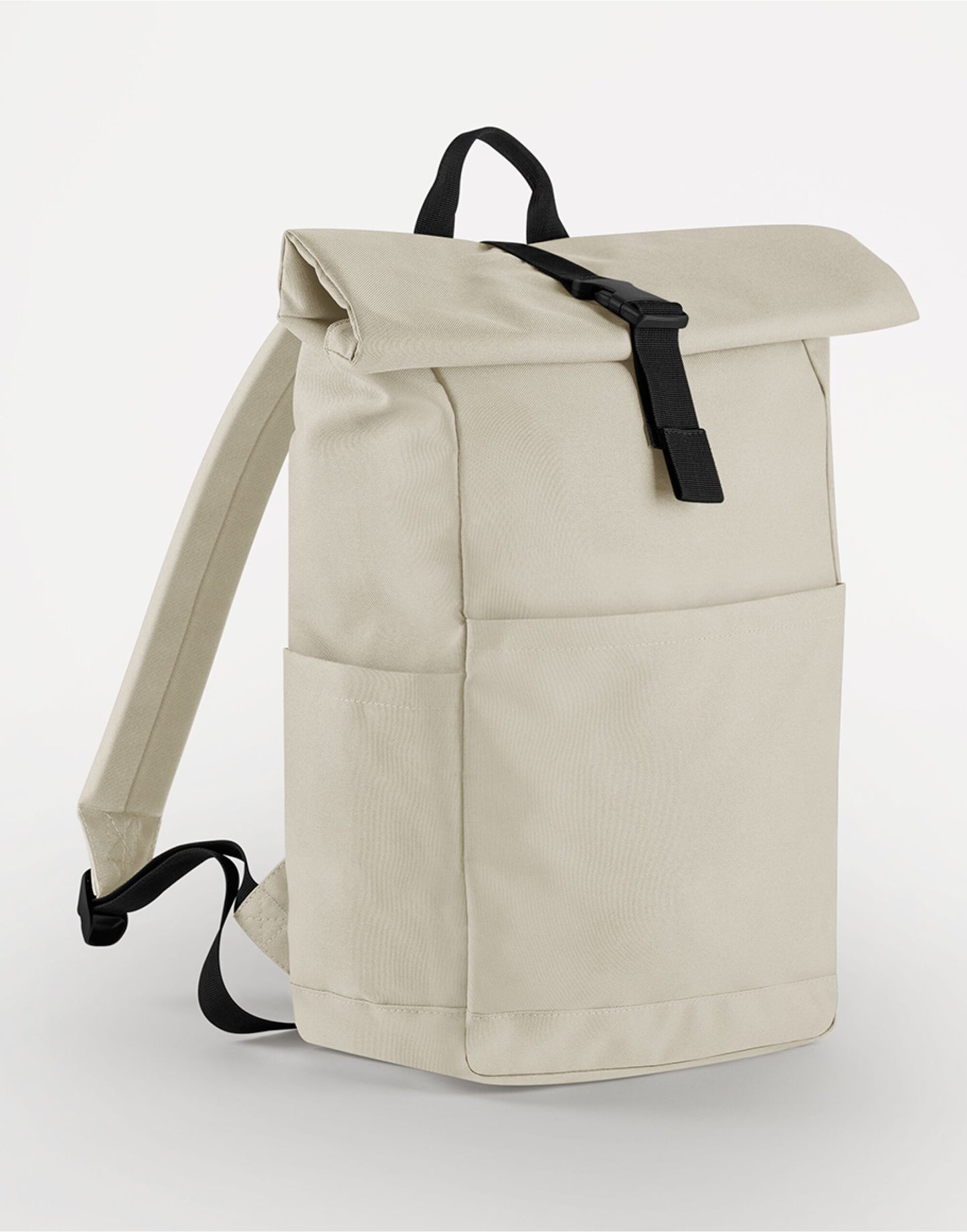 Premium Recycled Roll Top Backpack - Natural Stone