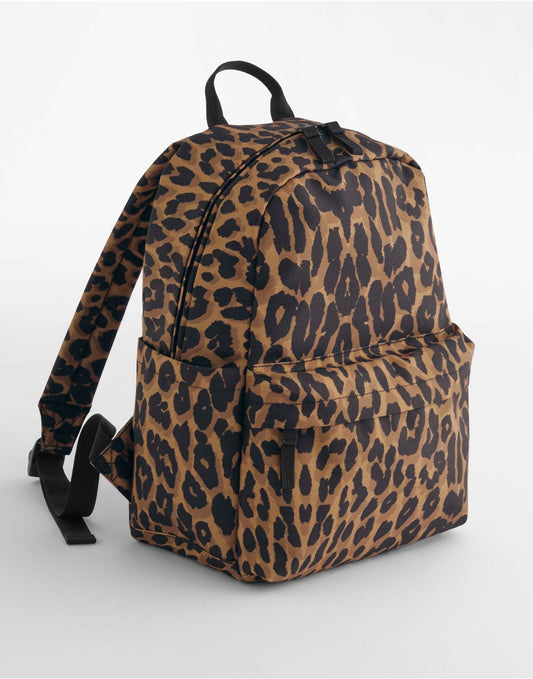 Leopard Print Mini Backpack - Leopard Print