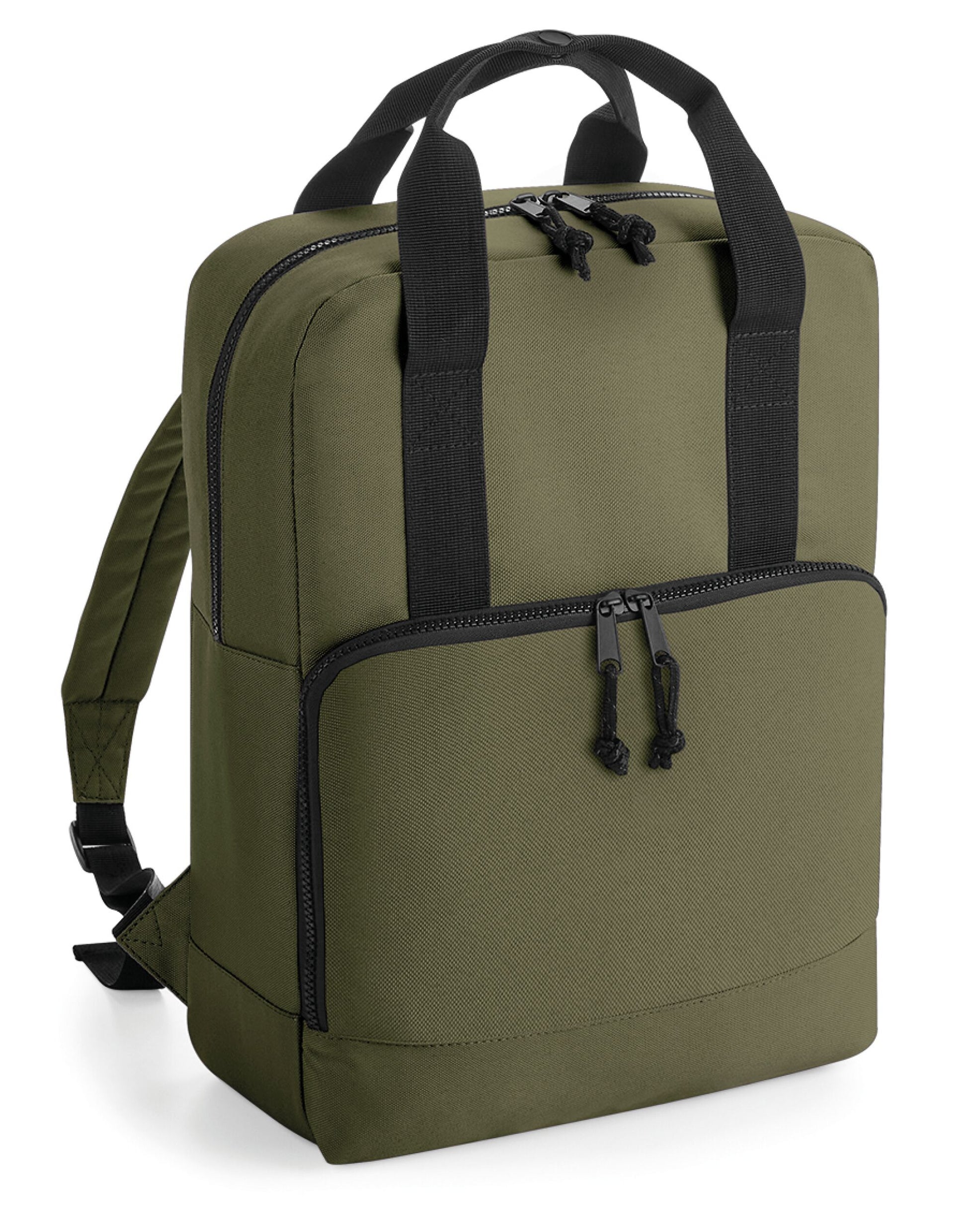 Recycled Twin Handle Cooler Backpack - Military Green