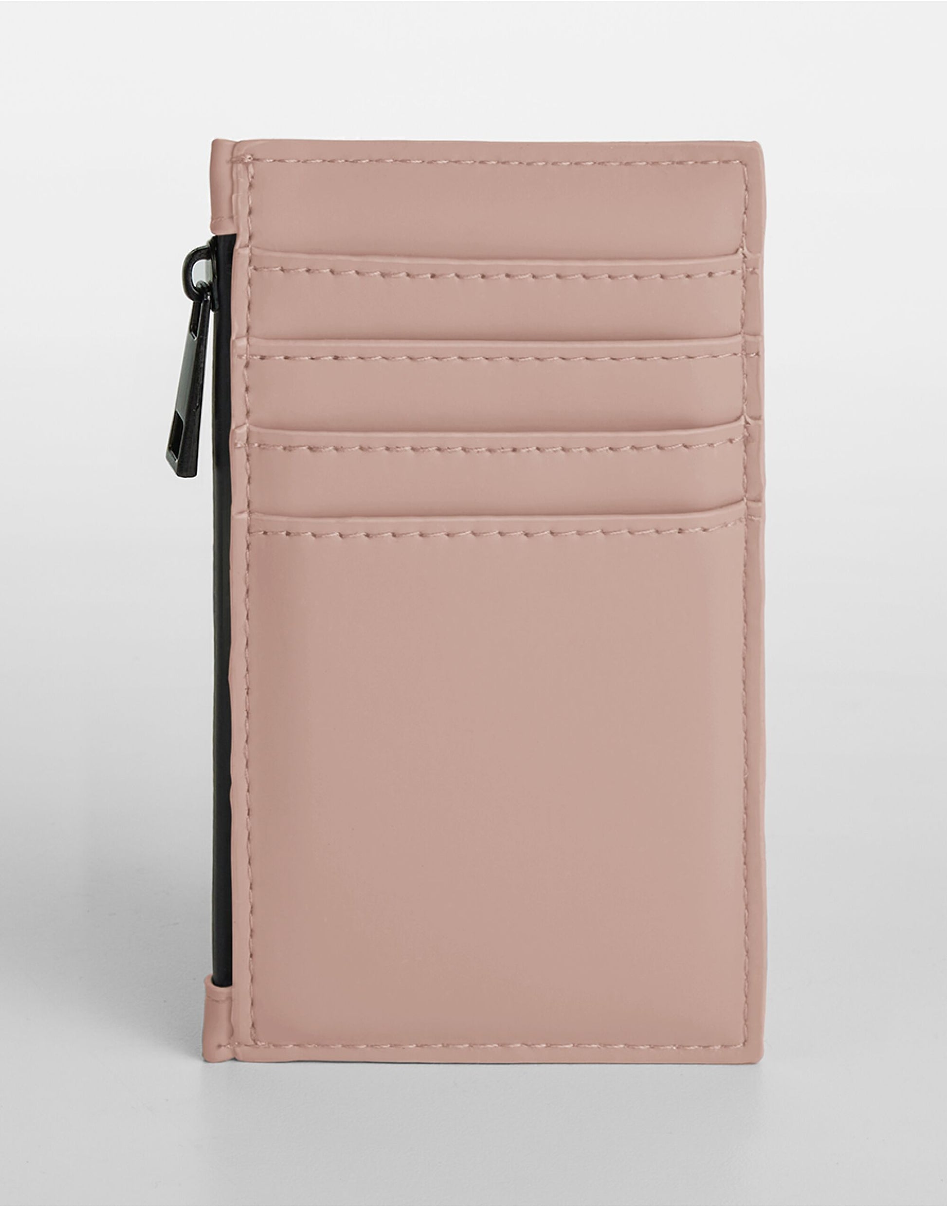 Matte PU Card Holder - Nude Pink