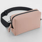 Matte PU Cross Body Bag - Nude Pink