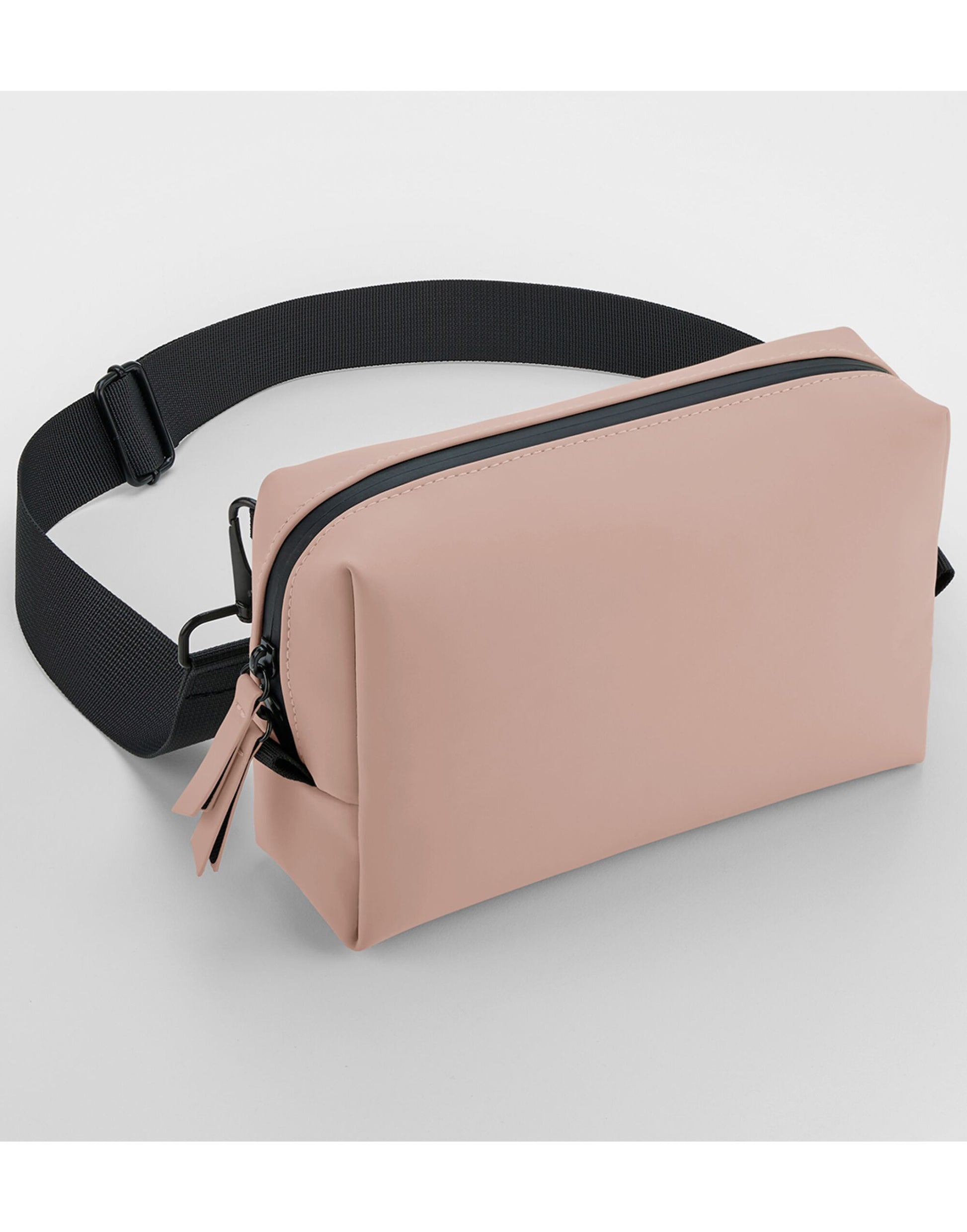 Matte PU Cross Body Bag - Nude Pink