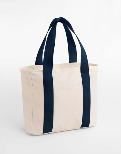 Edit Canvas Tote - Natural/Navy