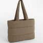 Quilted Tote Bag - Earthy Green