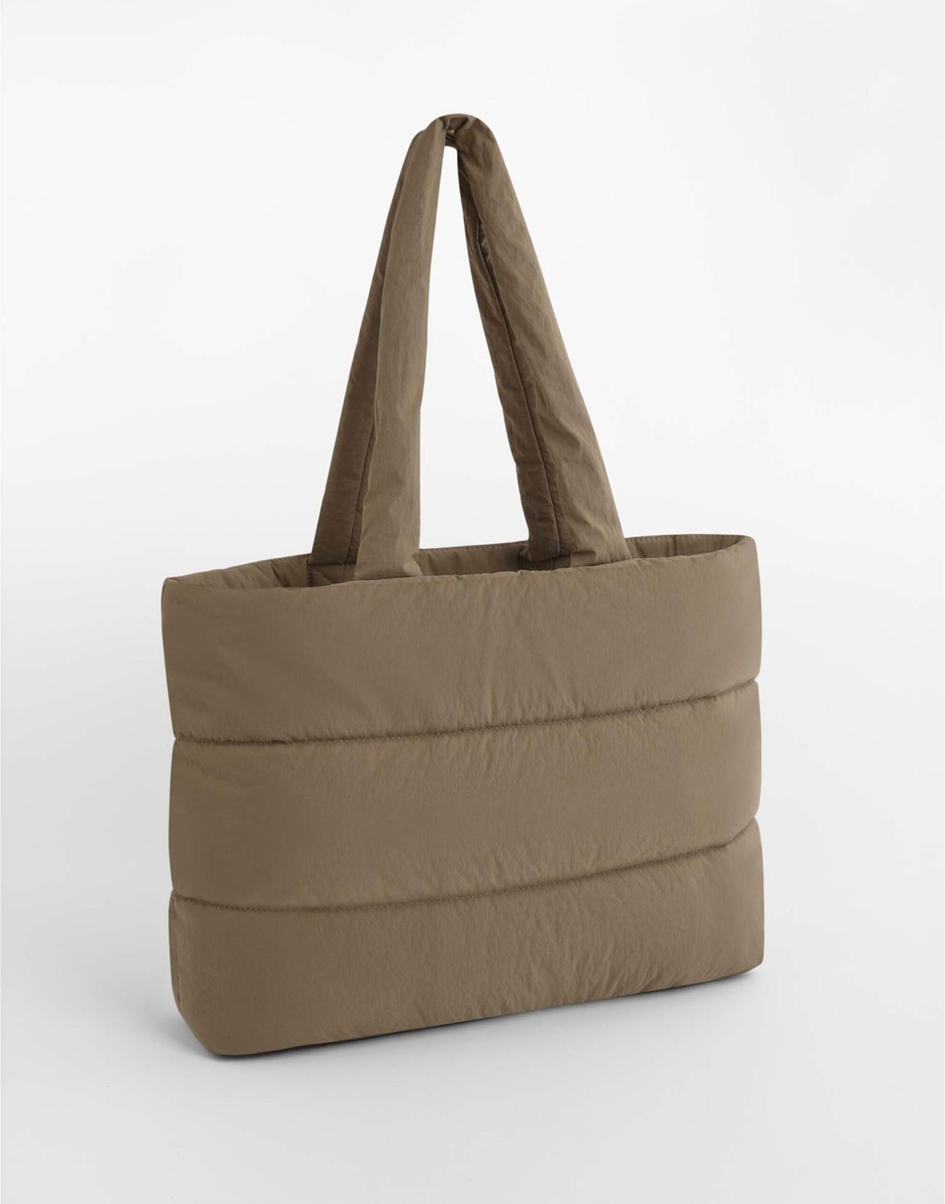 Quilted Tote Bag - Earthy Green