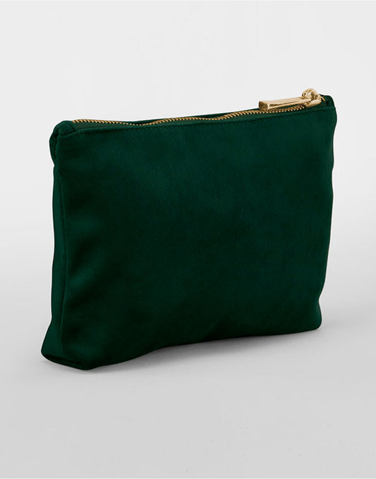 Velvet Accessory Bag - Dark Emerald