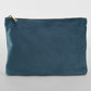 Velvet Accessory Pouch - Blue Topaz
