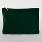 Velvet Accessory Pouch - Dark Emerald