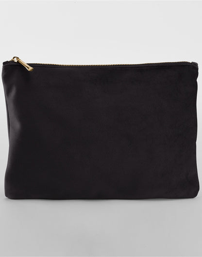 Velvet Accessory Pouch - Black Onyx