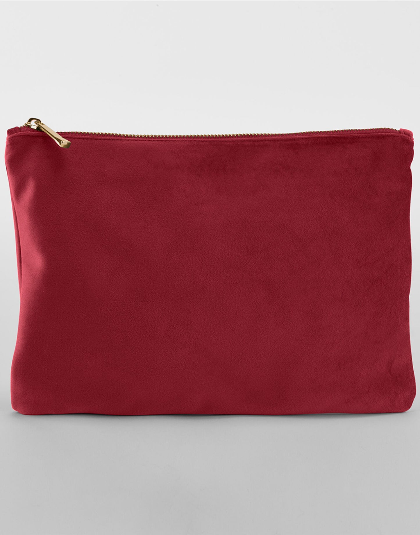 Velvet Accessory Pouch - Ruby Red