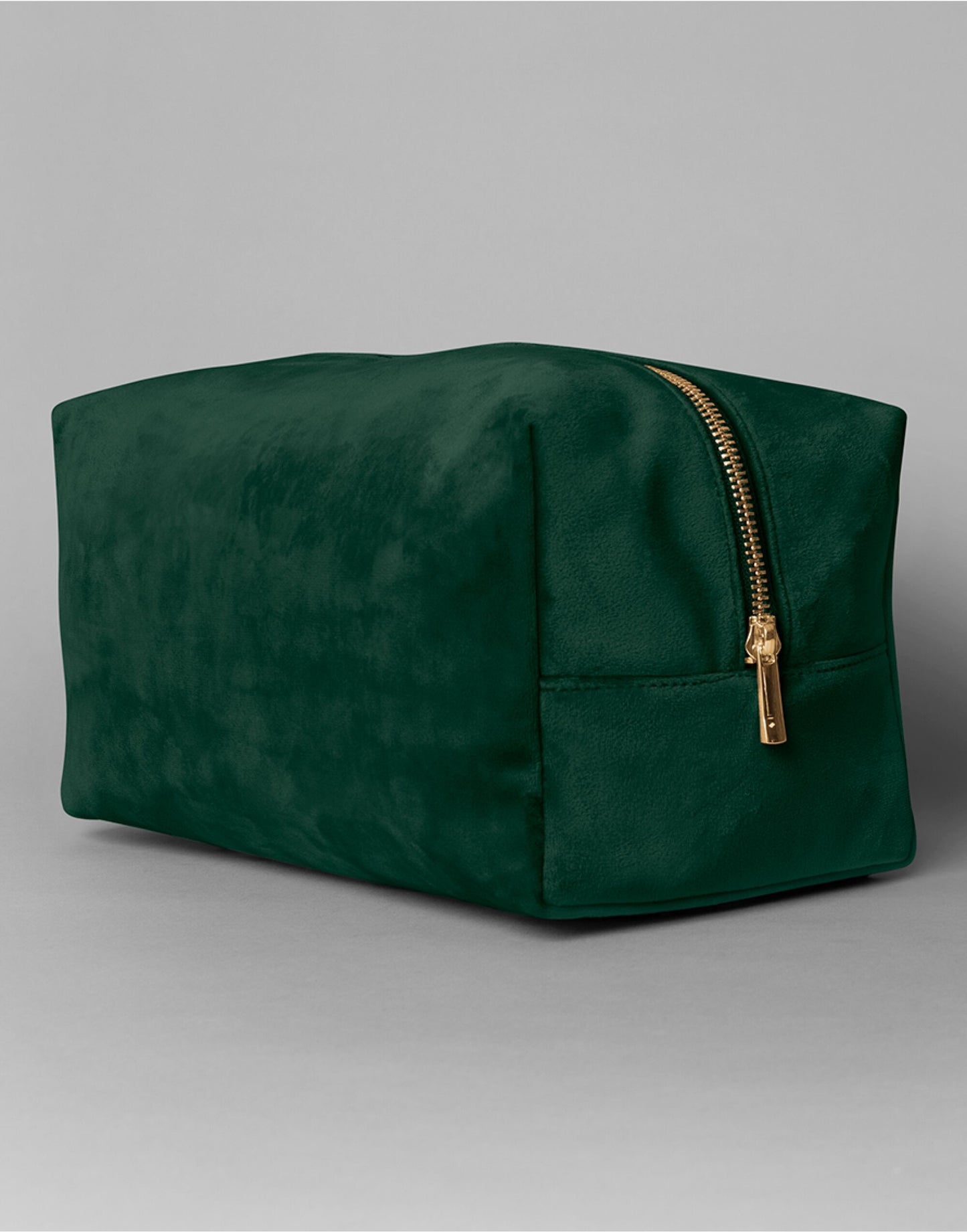 Velvet Toiletry/Accessory Case - Dark Emerald