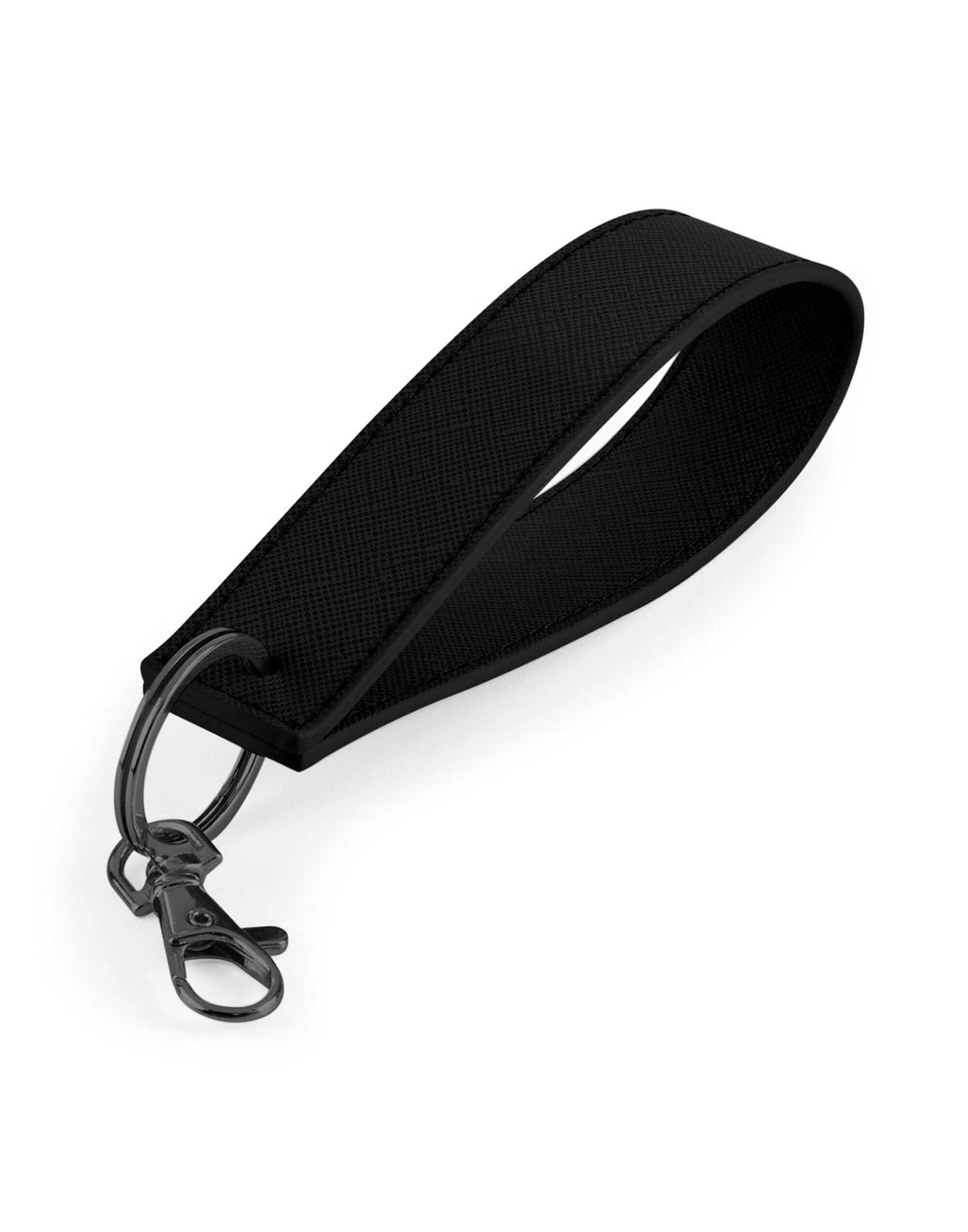 Boutique Wristlet Keyring - Black/Black