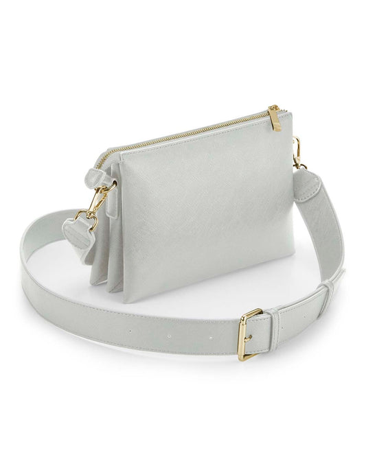 Boutique Soft Cross Body Bag - Soft Grey