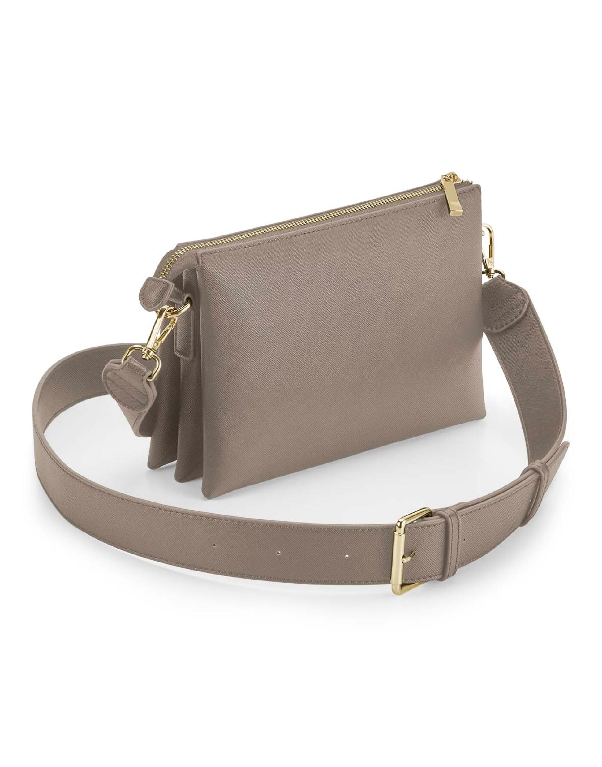 Boutique Soft Cross Body Bag - Taupe