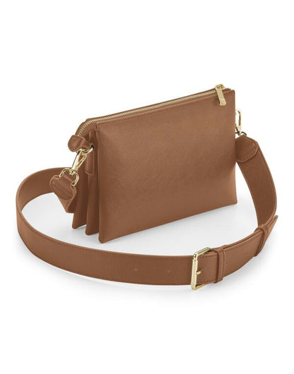 Boutique Soft Cross Body Bag - Tan